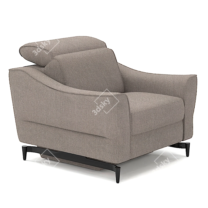 Luxury Belgian Armchair Venezia 3D model image 3