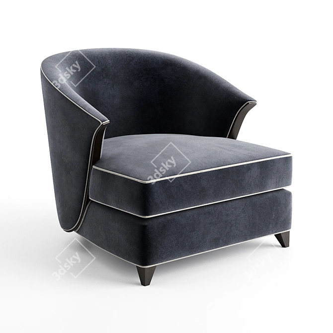 Sophisticated St Malo Armchair 3D model image 2