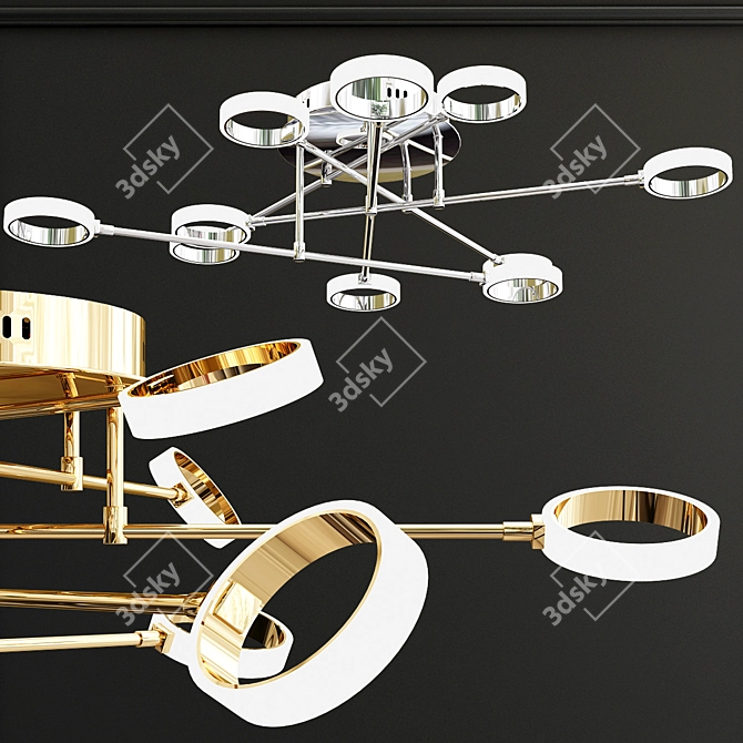 Modern LED Ceiling Chandelier 3D model image 1