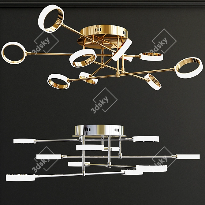 Modern LED Ceiling Chandelier 3D model image 2