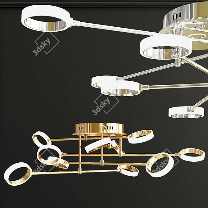 Modern LED Ceiling Chandelier 3D model image 3