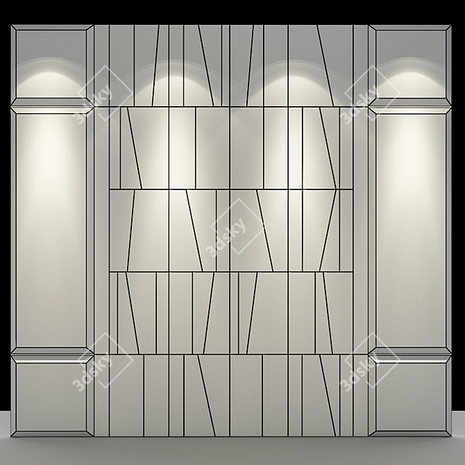 Stylish Panel 37 by Studia 54 3D model image 2
