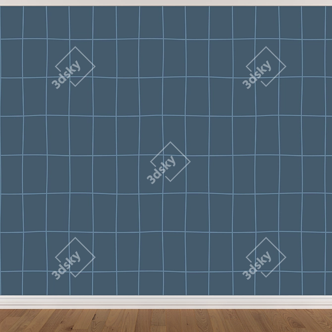 Seamless Wallpaper Set - 3 Colors 3D model image 3