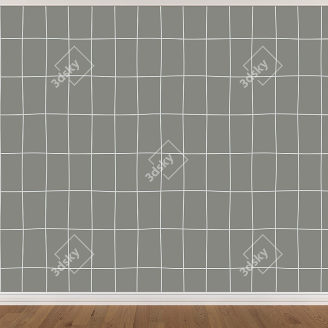 Seamless Wallpaper Set - 3 Colors 3D model image 4