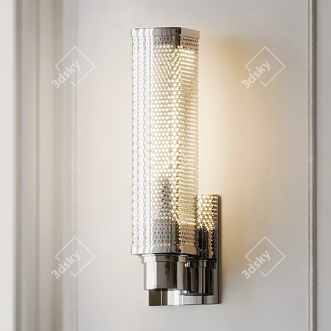 Oxon Hill Wall Sconce: Sleek Illumination 3D model image 3