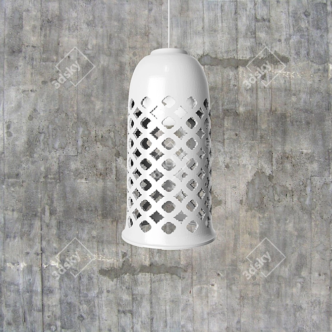 Elegant Ceramic Pendant Light 3D model image 3