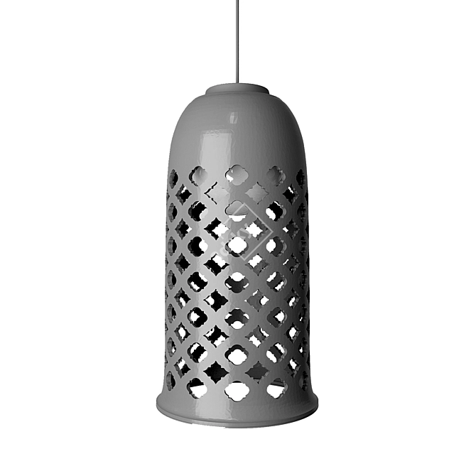 Elegant Ceramic Pendant Light 3D model image 5