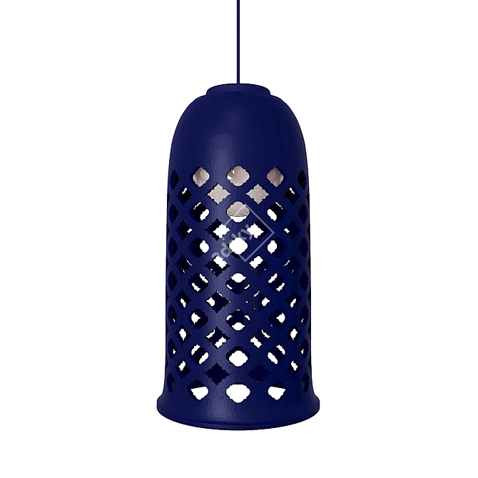 Elegant Ceramic Pendant Light 3D model image 6