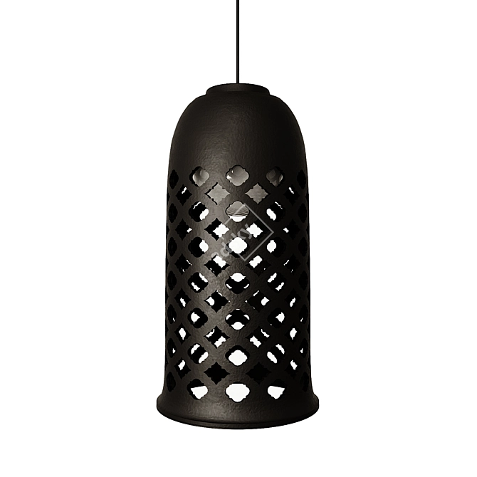 Elegant Ceramic Pendant Light 3D model image 7