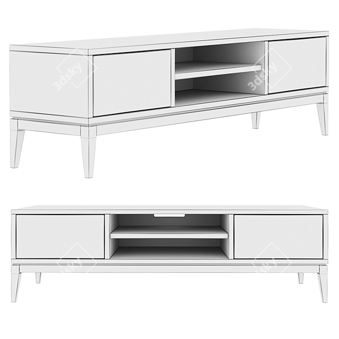 Dantone Home Austin TV Stand 3D model image 2