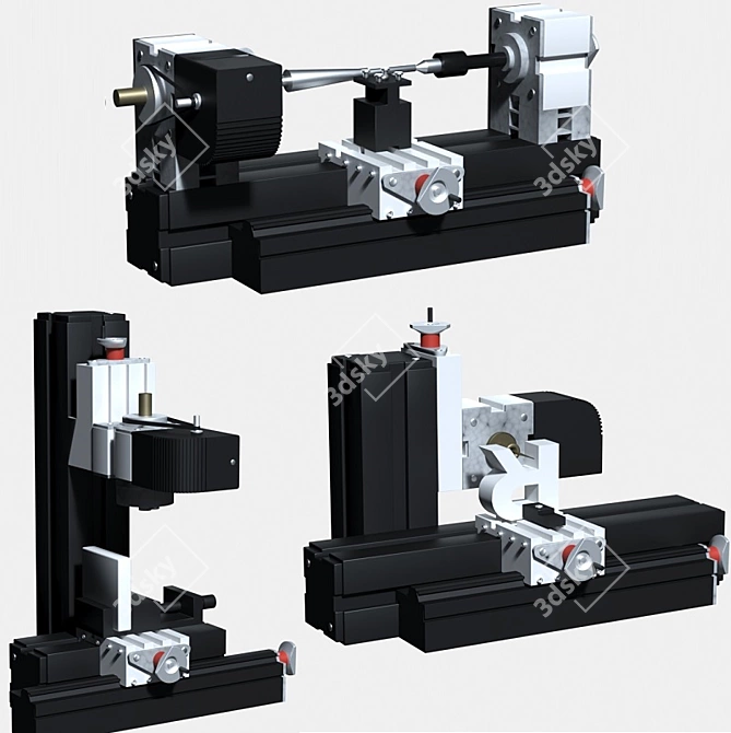 Modular Unimat: Versatile Machining Solution 3D model image 1