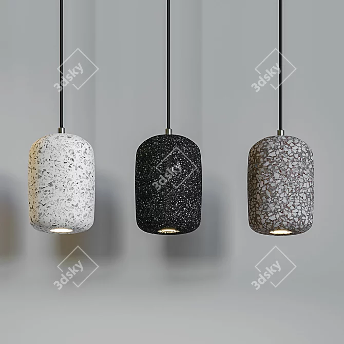 Terrazzo Pendant Lights Collection 3D model image 2