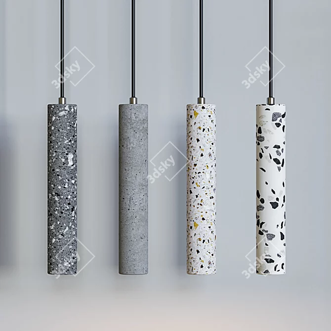 Terrazzo Pendant Lights Collection 3D model image 3