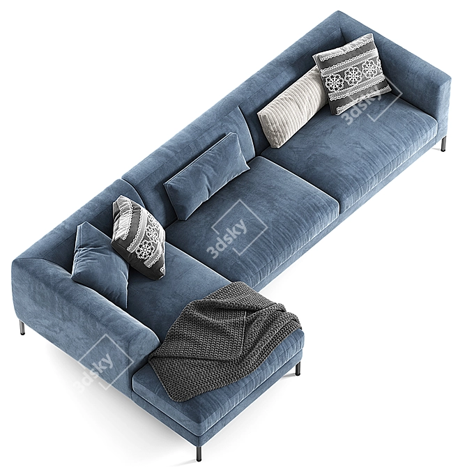 Modern Comfort: Frigerio Salotti Otto Corner Sofa 3D model image 2