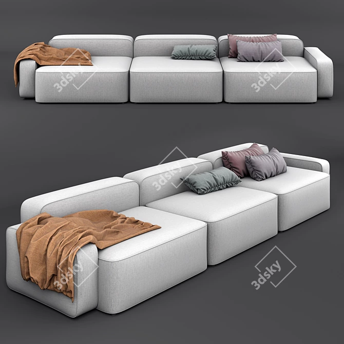 Danish Modern: Normann Copenhagen Sofa 3D model image 1