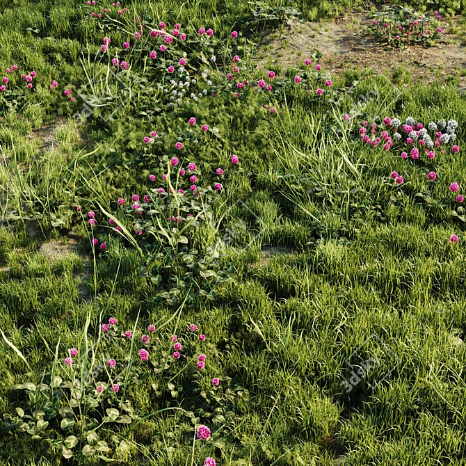 Meadow Bliss: Lush Grassland 3D model image 15