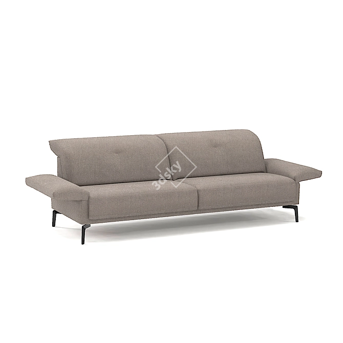 Belgian Barbuda Sofa: Comfort and Elegance 3D model image 3