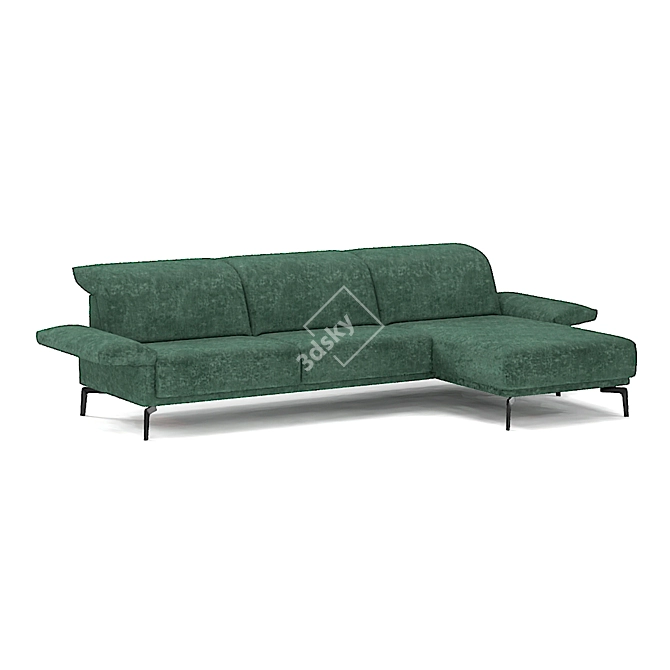 Belgian Barbuda Sofa: Comfort and Elegance 3D model image 4