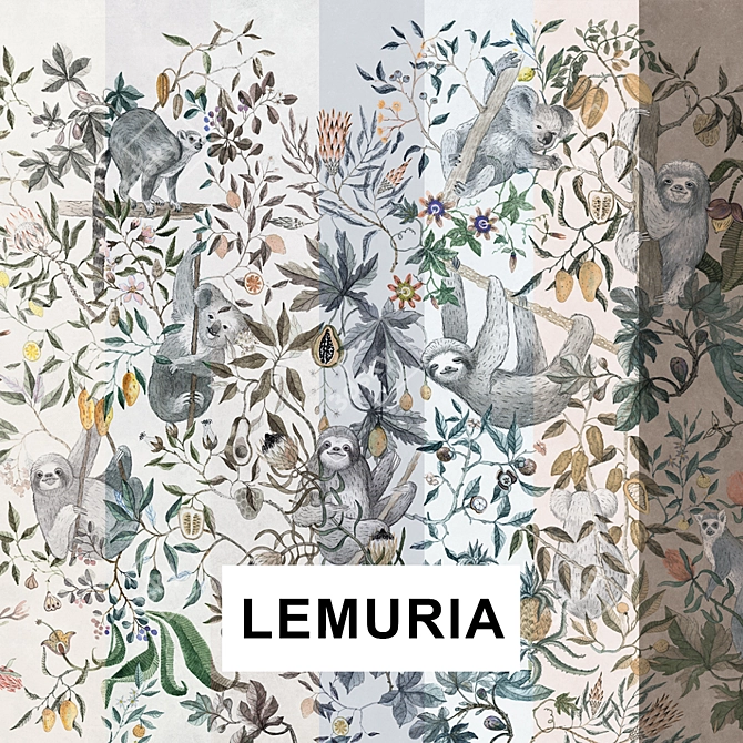 Lemuria Vinyl Wallpapers | Factura 3D model image 1