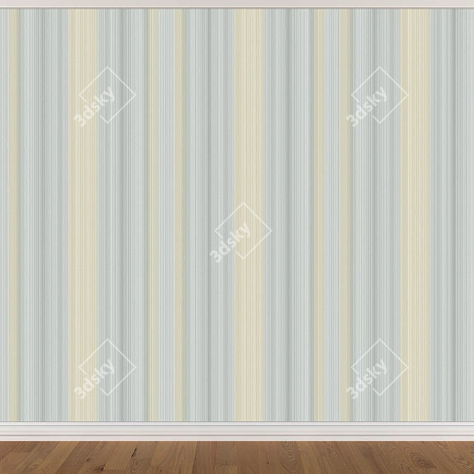 Seamless Wallpaper Set (3 Colors) 3D model image 3