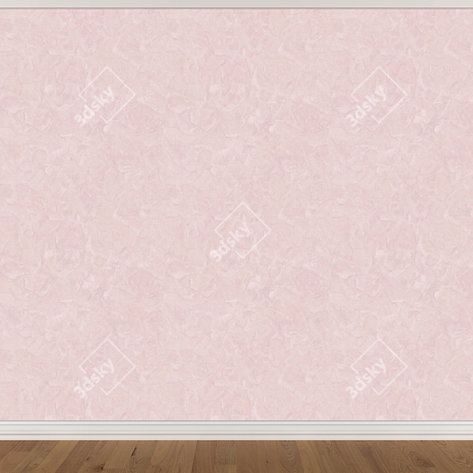 Seamless Wallpaper Set: 3 Colors 3D model image 4