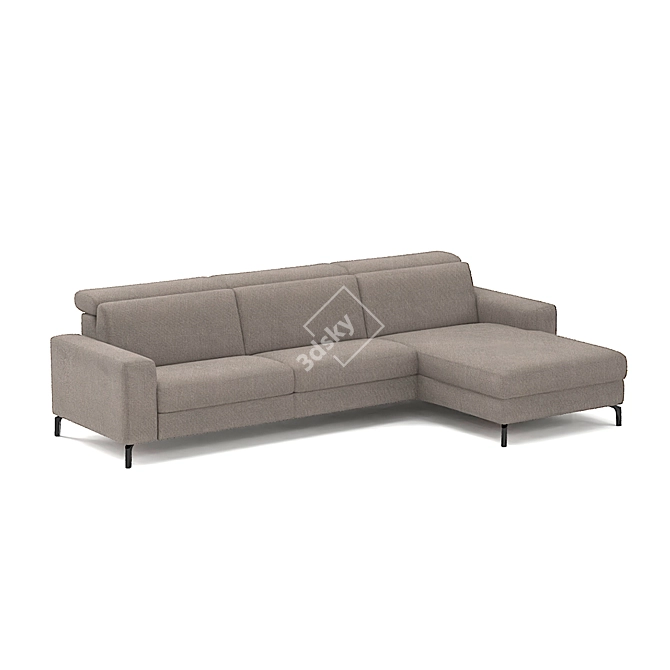 Elegant Belgian Sofa: Colorado 3D model image 4