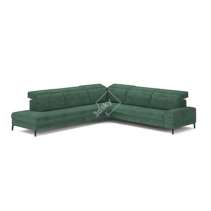 Belgian Comfort Corner Sofa 3D model image 3