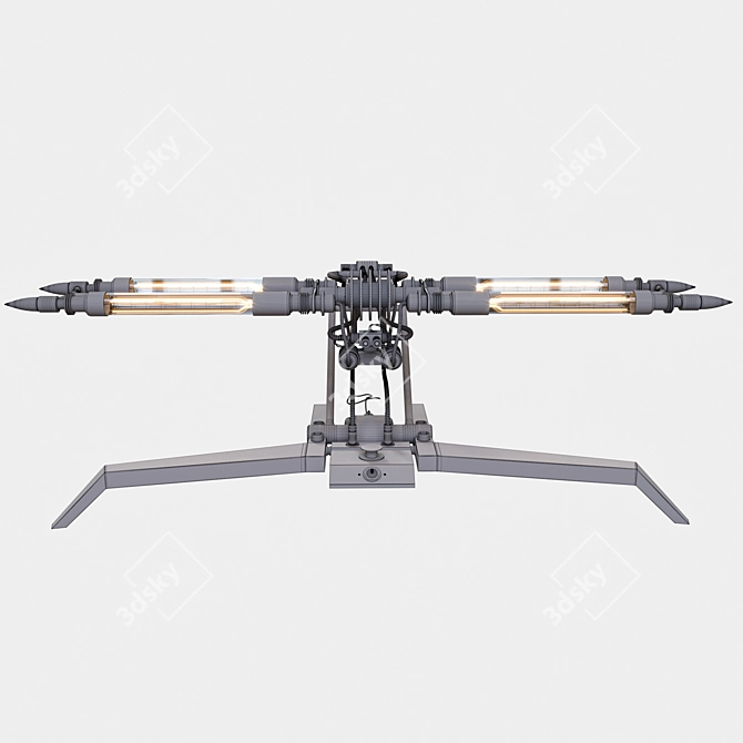 Modern Machine Light Fixture 3D model image 10