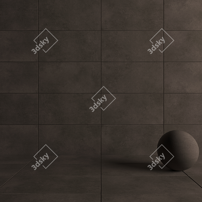 Lupus Vizon Concrete Tiles: Versatile and Stylish 3D model image 4