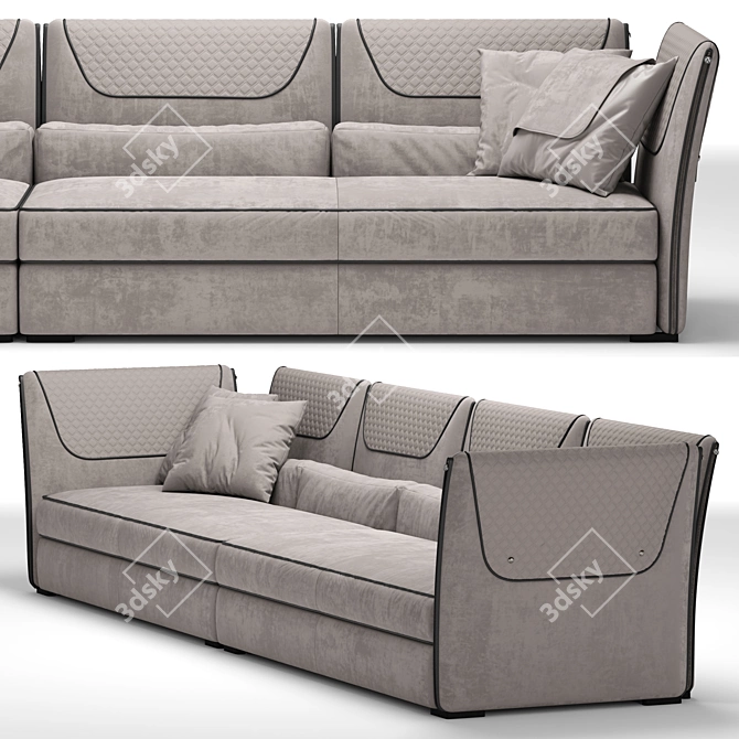 Elegant Clivio Sofa: VittoriaFrigerio 3D model image 2