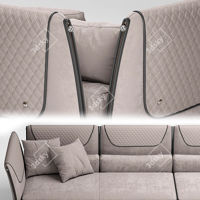 Elegant Clivio Sofa: VittoriaFrigerio 3D model image 3