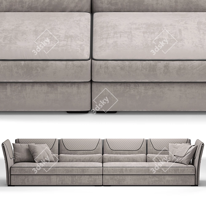 Elegant Clivio Sofa: VittoriaFrigerio 3D model image 4