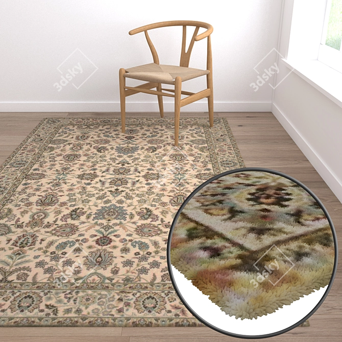 Luxury Carpet Set: High-Quality Textures 3D model image 5