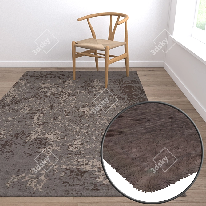High-Quality Carpet Set with Multiple Textures 3D model image 5