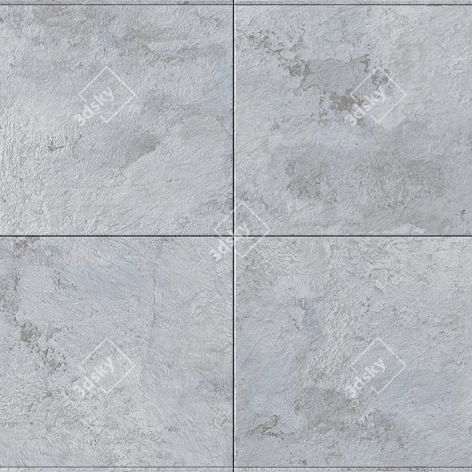 Patria Gray Concrete Wall Tiles 3D model image 2