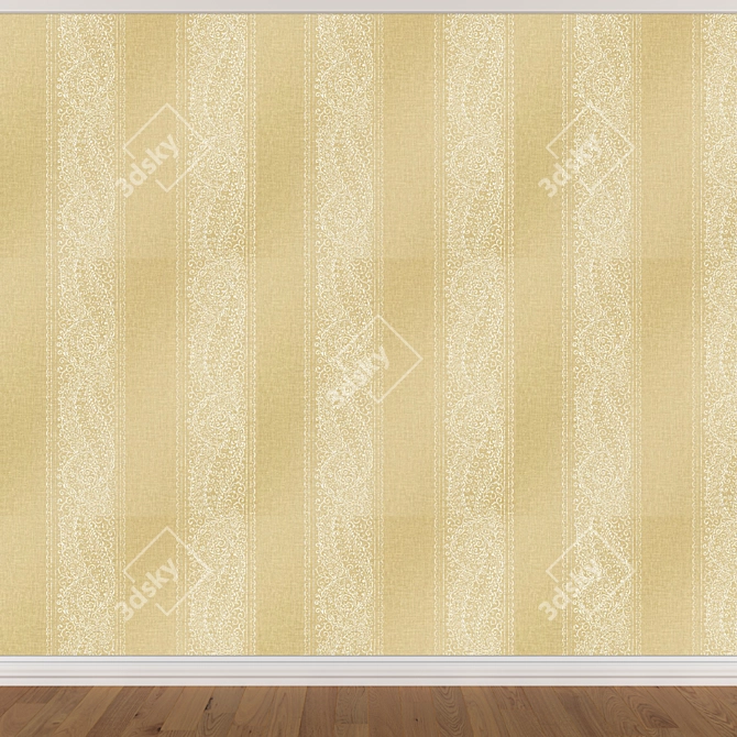 Seamless Wallpaper Set - 3 Colors 3D model image 2