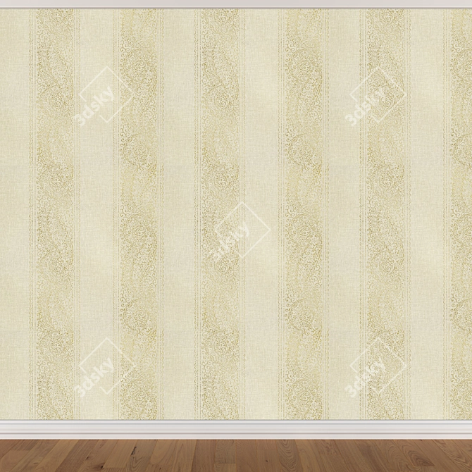 Seamless Wallpaper Set - 3 Colors 3D model image 4