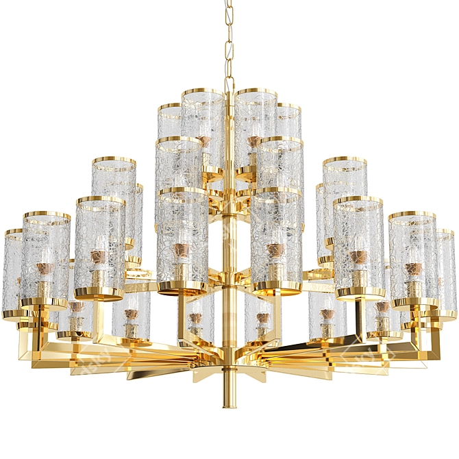 Luxury Chandelier Trio: Liaison, Bari Light, Le Pentagone 3D model image 2