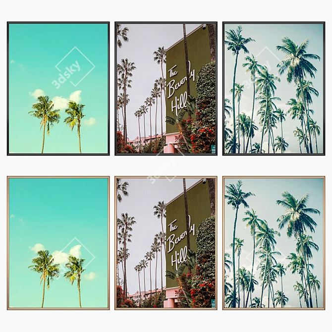 Versatile 3-Piece Wall Art Set 3D model image 2