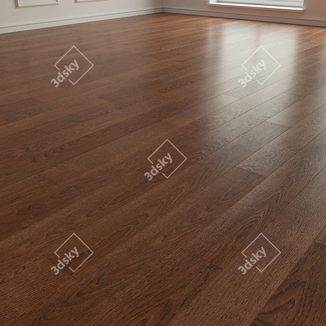 Title: 3D Laminate Parquet Flooring 3D model image 2