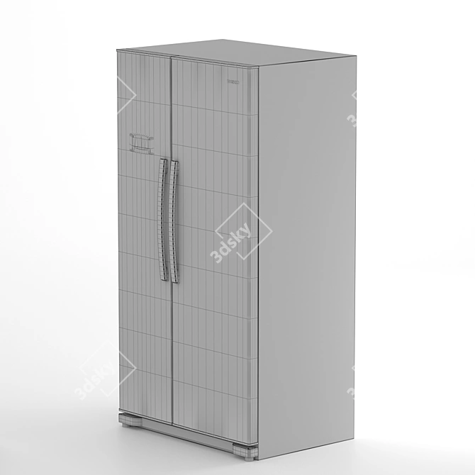 BEKO Fridge - Sleek Design. 3D model image 2