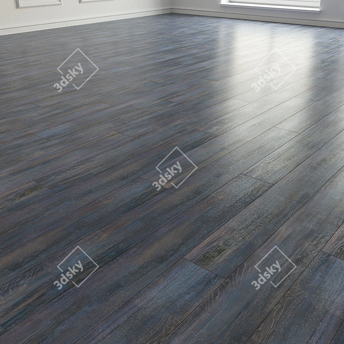 Artistic Parquet Laminate Flooring 3D model image 2