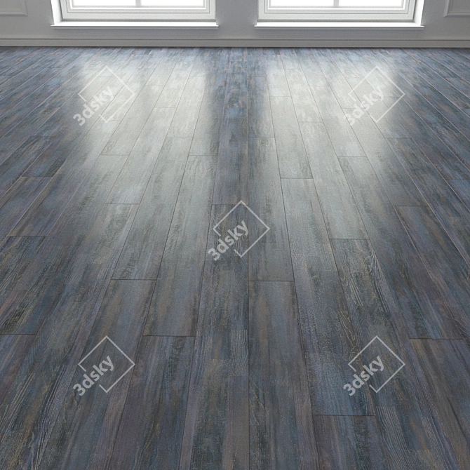 Artistic Parquet Laminate Flooring 3D model image 3