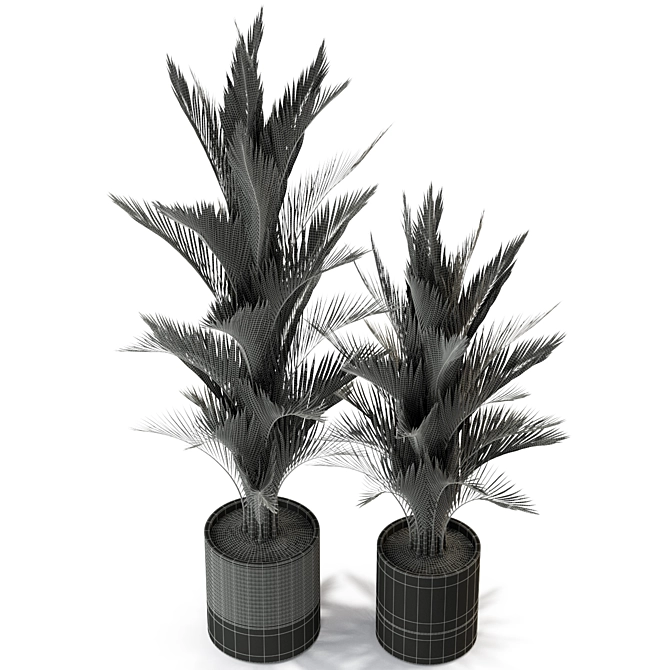 Botanical Bliss: 296 Plant Collection 3D model image 4