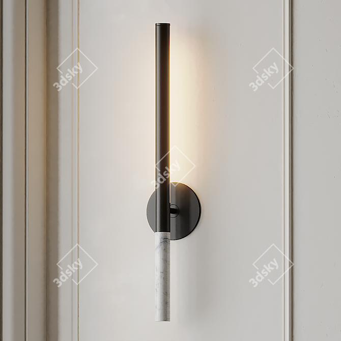 Elegant Formation Wall Sconce 3D model image 3