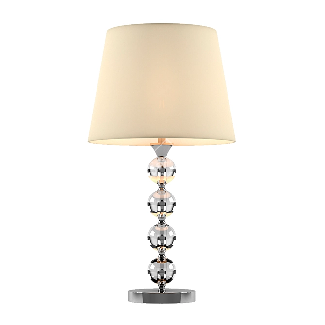 Elegant Crystal Table Lamp 3D model image 2