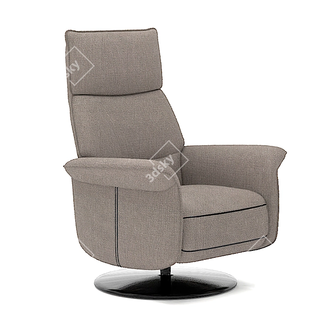 Elegant Belgian Armchair: Luca 3D model image 2