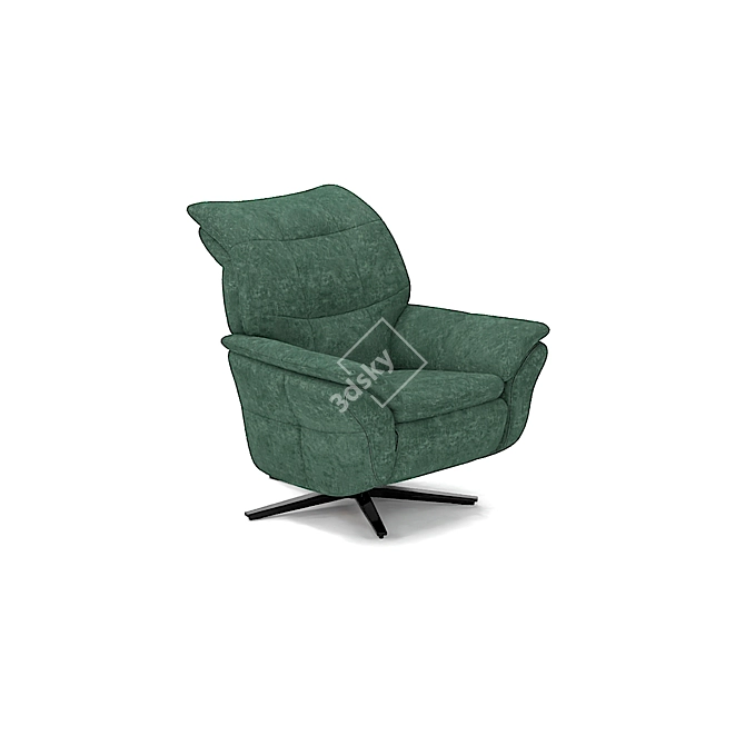 ROM Belgian Armchair Cubi 1Q: Unmatched Comfort & Style 3D model image 1