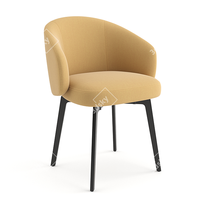 Italian Chairs: Bea, Caratos, Lux 3D model image 10