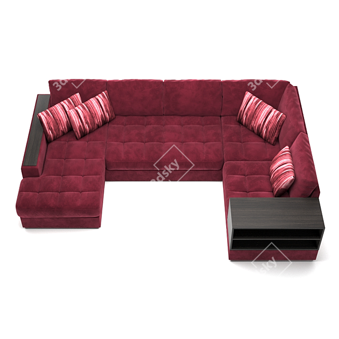 Moon 107 Modular Sofa 3D model image 3